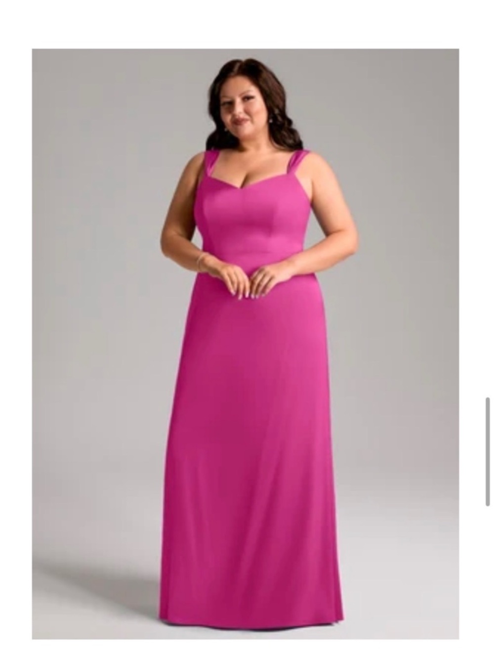 Azazie Denice Stretch
Fuchsia Sheath Pleated Stretch Satin Dress